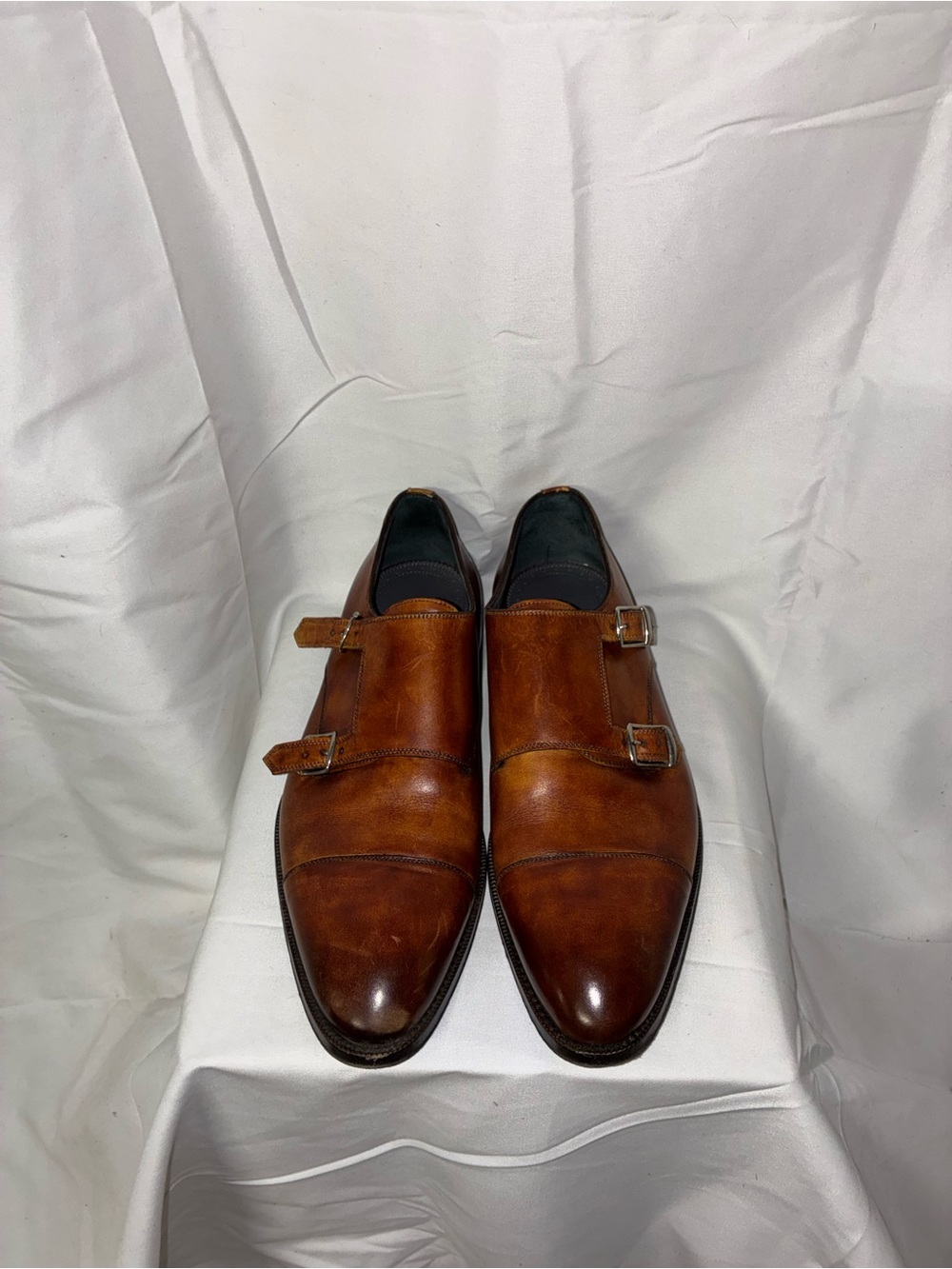 Men's Di Bianco Museum Calf Double Monk Strap